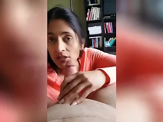 Elder Indian Wife Throating Dick